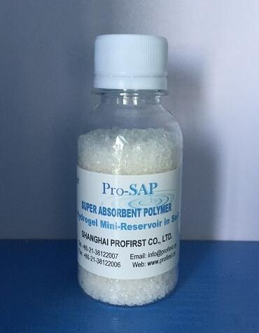 super absorbent polymer Pro-SAP hydrogel sample